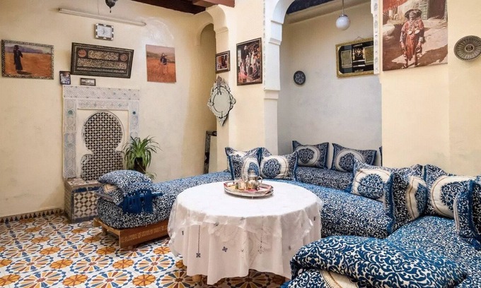 Quartier Al Adarissa House | Family Room for 6 peoples Sunny Riad Inside Medina Fes El Bali