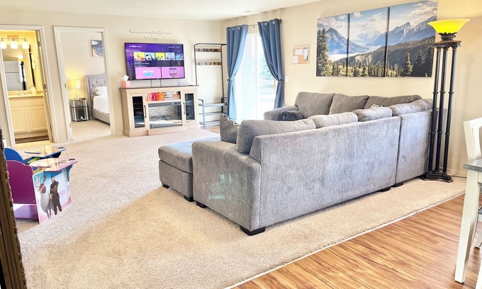Monument House | Family Time Basement Suite-Beauty Parlor, Play Room, Hot Tub, Yard, Fire pit