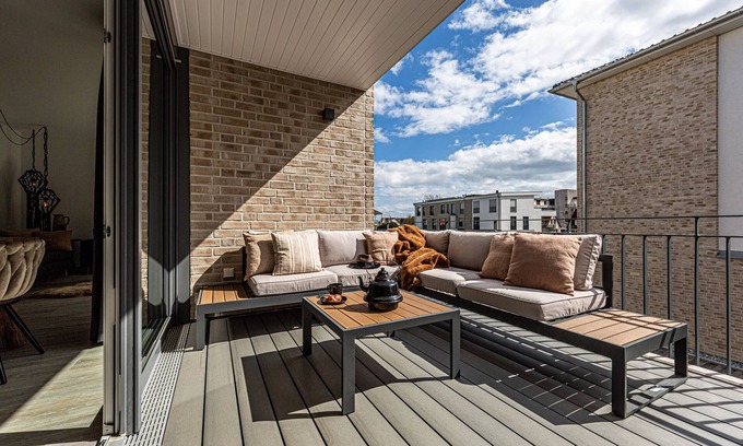 Dahme Apartment | Family vacation, Baltic Sea, close to the beach, stylish, sauna, 2 bedrooms, balcony