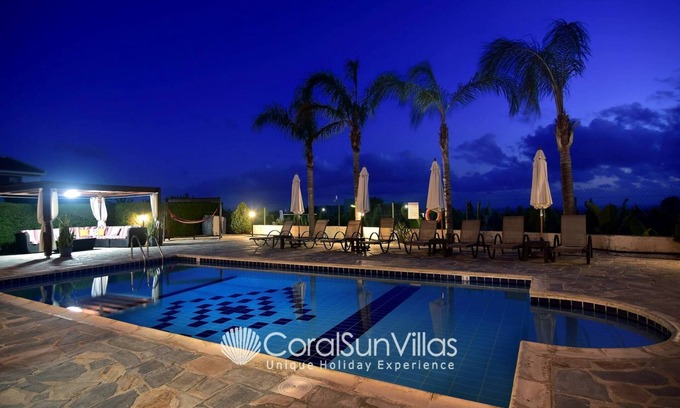 Pegeia Villa | Family Villa Short Walk To Coral Bay Strip 5 Min and Pub, Shops etc