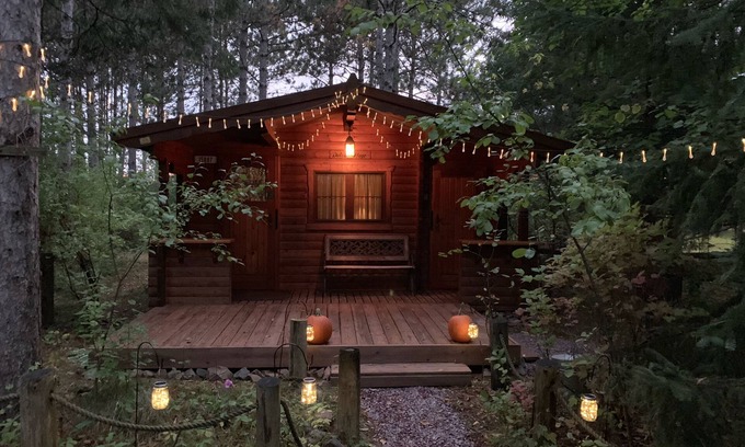 Hayward Cabin | Fancy Fireflies - Charming studio cabin amidst the trees right on Lake Hayward!