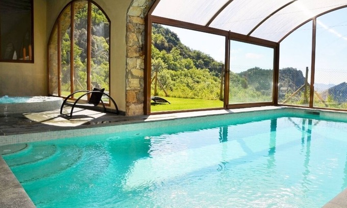 Cercs Villa | Fantastic mountain villa - Private padel tennis, pool & spa, fitness room & more