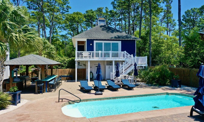 Myrtle Grove House | Fantastic Water Views, Pool, Hot Tub, Outdoor Kitchen, Fishing Dock, Waterfront Updated Home, DogsOK