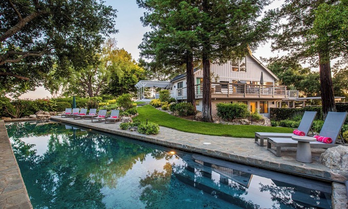 Santa Ynez House | Farm House on private 17 ac. w/pool & tennis court