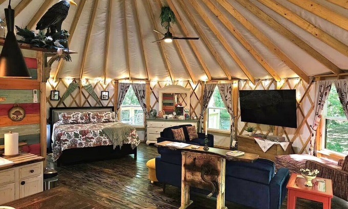 Gap Mills House | Feathered Fern Yurt
