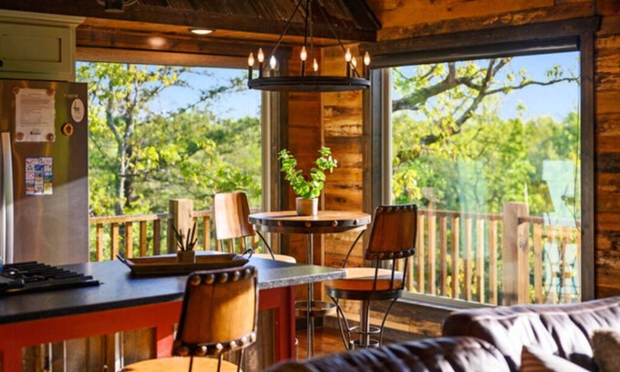 Ringold Cabin | Fireplaces, hot tub, romantic cabin perfect for a honeymoon or a getaway for two