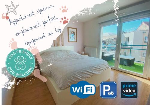 Le Portel Apartment | Fl’Heurt de Mer appartement au pied de la plage, vue mer