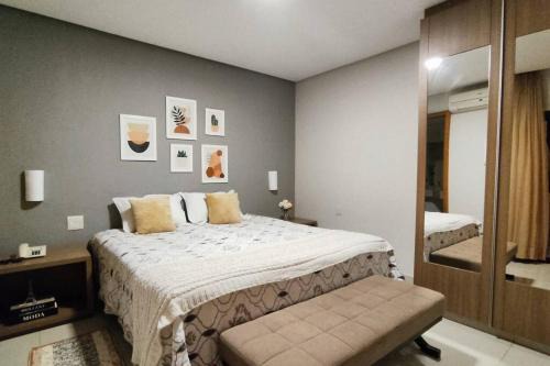 Setor Pedro Ludovico Apartment | Flat no Crystal Place, a 6 min do Flamboyant