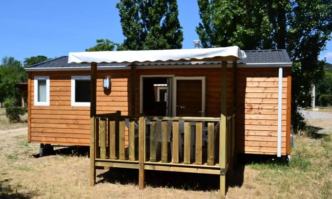 Bize-Minervois House | Flower Camping Olivigne * - Mobil home Comfort 2 bedrooms 28m2 + terrace 9m2 + air conditioning + TV 4 people