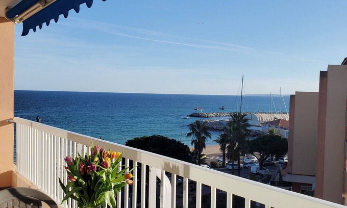 Frejus Plage Apartment | Fréjus-Plage, Sea view, T2, 38m2, 4 people, refurbished, air conditioning, magnificent