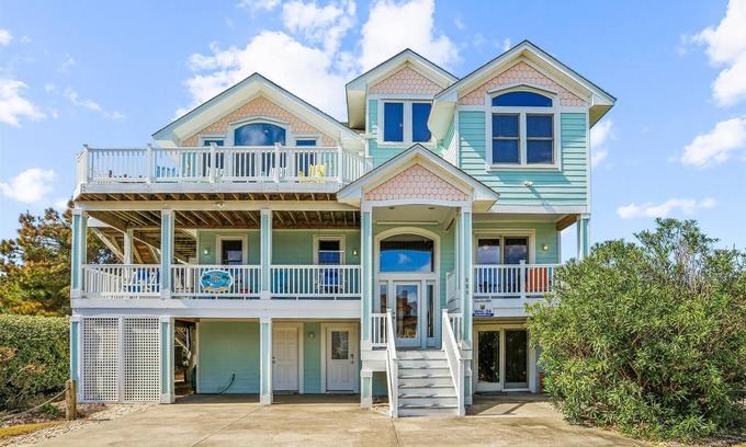 Whalehead Beach House | FREE 1:00 Check in! Private pool, game room, hot tub! EXQUISITE UPSCALE Decor!