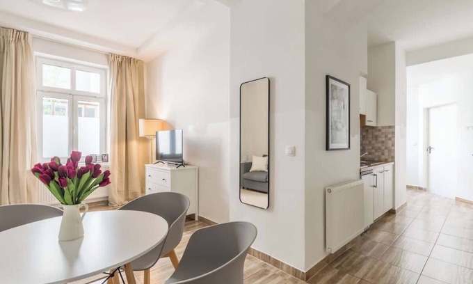 Leopoldstadt Apartment | Free Parking | 417 Mbp/s Wifi | Kingsize bed