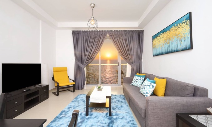 Ras Al Khaimah Apartment | Full sea sunset view, Marjan Island, beach, 1 bed