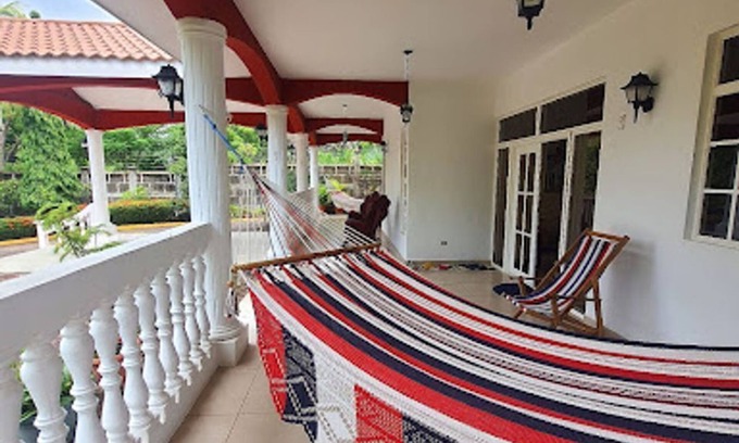 Pochomil House | Fully Gated Family Compound Direct Ocean Front