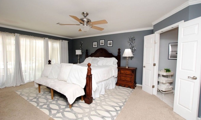 Memorial Parkway House | Furnished 4BR/4.5BA Home w/Private Pool & King Suites – Family & Work Ready