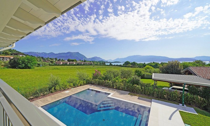 Villaggio Sanghen Apartment | Gardaliva5: with lake view in new residence with pool near to the lake
