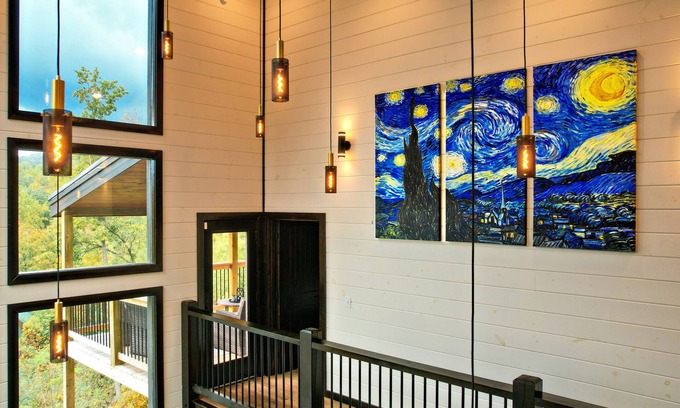 Chalet Village North Ski Chalet | Gatlinburg Starry Night: Mtn Views, Pool (Spa), Games, Hot Tub, Wifi and more.