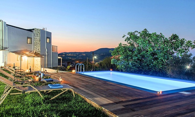 Mathes Villa | Georgioupolis Blue Villa Private Pool