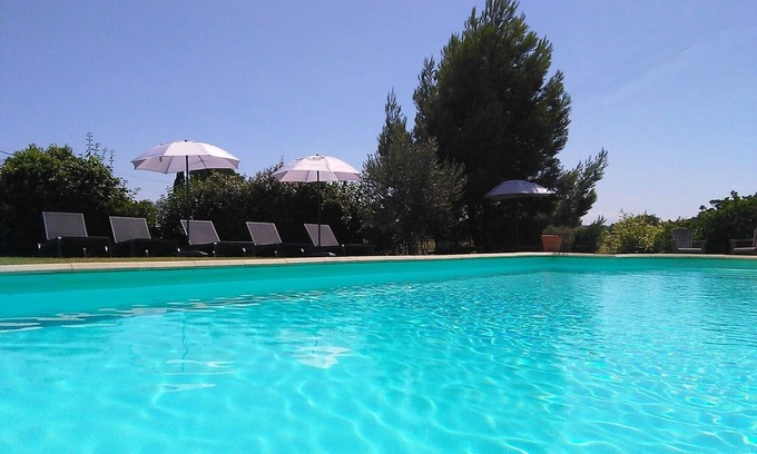 Ventenac-Cabardes Apartment | Gites du Cabardes Gite 1: with heated pool just 5 miles/8 kms from Carcassonne