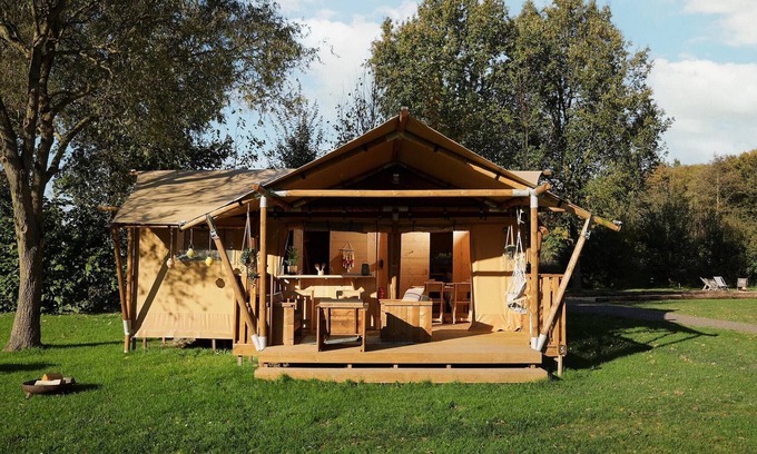 Zeewolde House | Glamping Tent in Netherlands with BBQ Terrace
