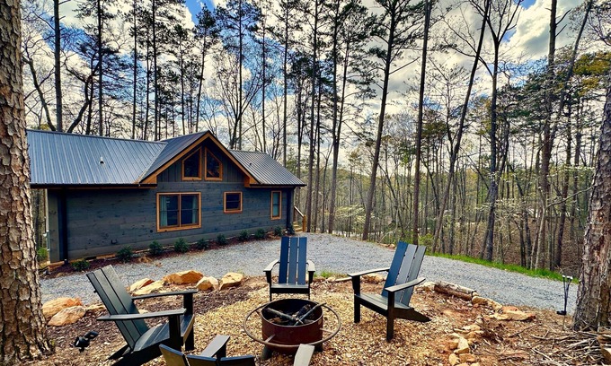 Cherry Log Cabin | Gorgeous CANOPY - Privacy, Views, Hot Tub, Fireplace, btwn Blue Ridge & Ellijay!