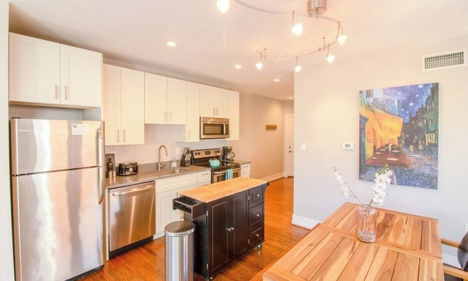 St. Louis Apartment | Gorgeous Minimalist Gem w/Fenced Backyard + W/D