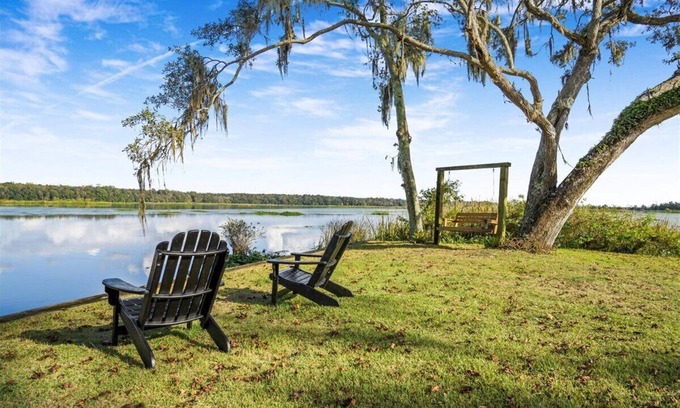 Moncks Corner House | Gorgeous Water Front Geodesic Dome with Your own Private Boat Ramp and Dock!