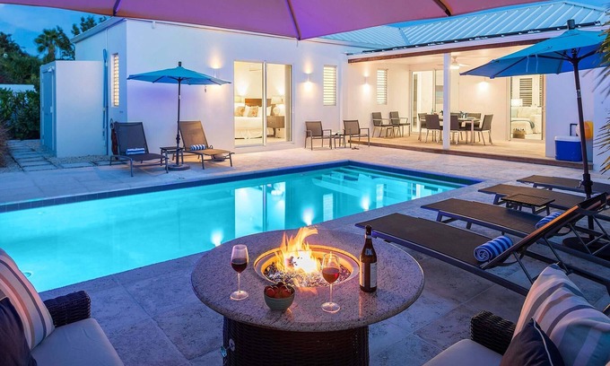 Leeward Settlement Villa | Grace Haven: Luxury Home w/Pool & Golf Cart, Walkable to Beach
