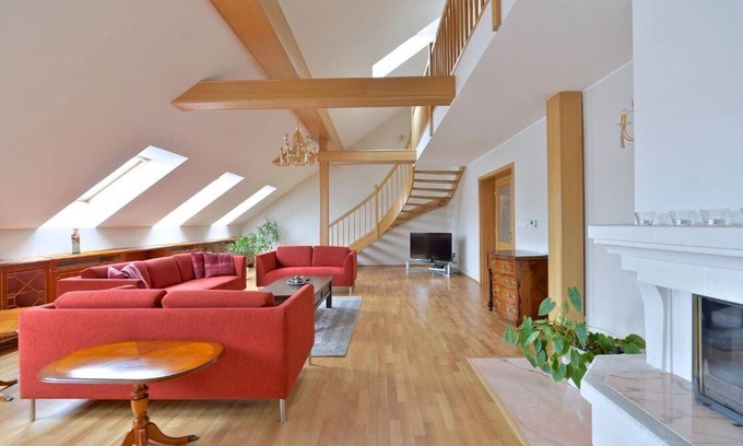 Prague 1 Apartment | Grand Prague Family loft by Charles Bridge