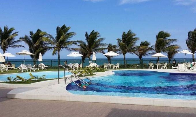 Jenipabu Apartment | GREAT APARTMENT 03 BEDROOMS, FURNISHED, FRONT OF THE SEA, CAMAREIRA.