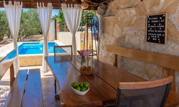 Kastel Stari House | "Green" Family-friendly Holiday Home with an outdoor pool and BBQ area