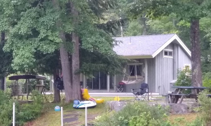Rindge Cottage | Grey Cabin with Sauna on Lake Monomonac