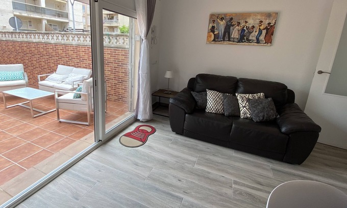 Segur de Calafell Apartment | Ground floor with large patio next to the sea and port in Segur de calafell
