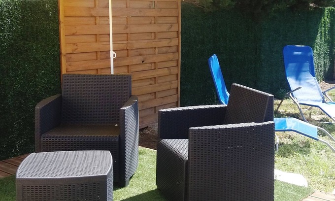 Salses-le-Chateau Cottage | ground floor 2 people - terrace & garden - semi outdoor Jacuzzi - 15mn