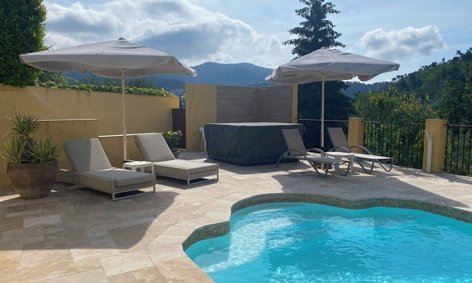 Tourrette-Levens Apartment | Ground floor with pool 30min Nice/45min Monaco and Beach, perfect for family.