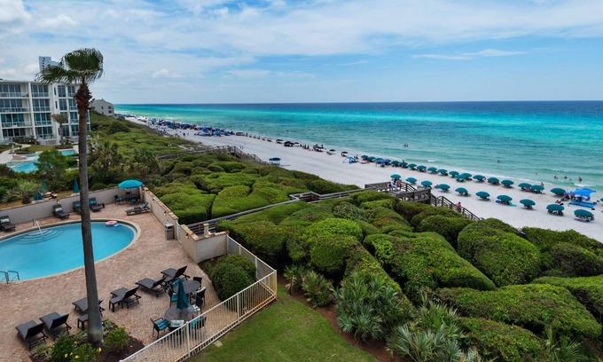 Seagrove Beach Condo | Gulf Front Seagrove Views at BeachCrest + Seasonal Beach Chairs - Sleeps 6