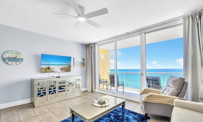 Long Beach Condo | ⛱️Gulf Front VIEW-5 Pools+Hot Tub-Majestic Beach 1-1205⛱️