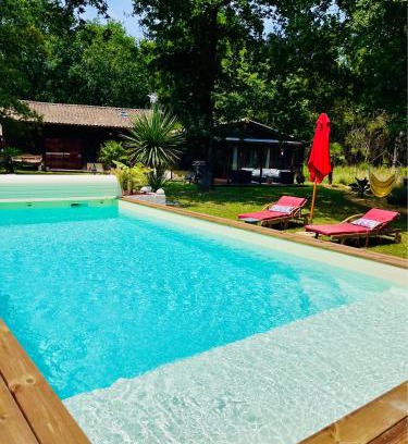 Hourtin Bed & Breakfast | Hacienda de la Canopée avec piscine chauffée au sel