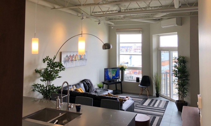 North End Condo | Halifax Harbour View 1 bedroom apartment near downtown-walkable with parking