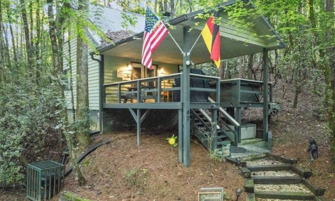 Sautee Nacoochee Cabin | Hazel's Haus | Hot Tub | Fireplace | Wi-Fi | Dogs