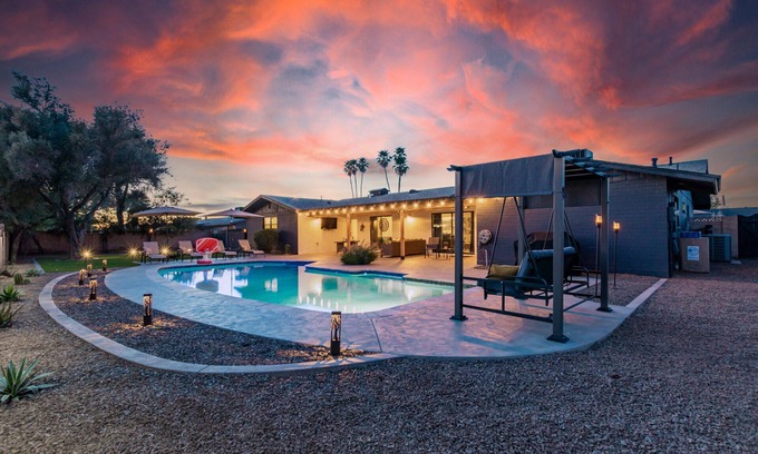 East Orangewood Estates House | Heated Pool, Grassy Yard! Sleeps 12!