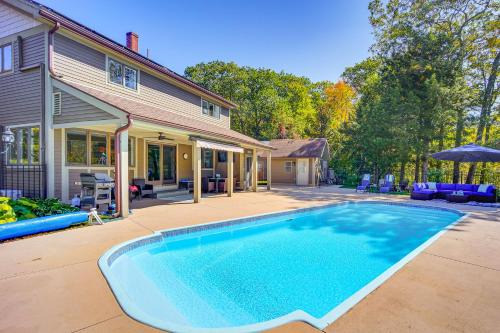 Ludlow House | Heated Saltwater Pool Riverfront Home in Ludlow