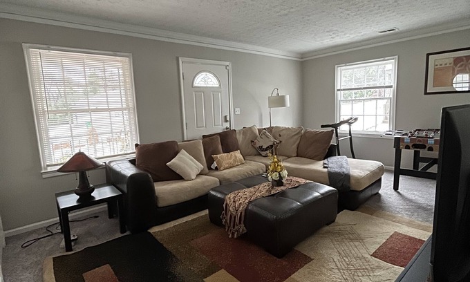 Candler-McAfee House | Hip and cozy house with fenced yard next to TWO golf course in the Decatur GA
