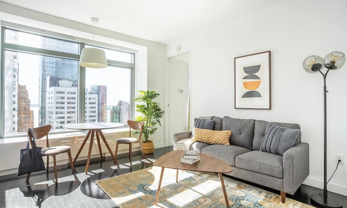 Financial District Apartment | Hip Financial District 1BR w/W/D & Gym, by Blueground