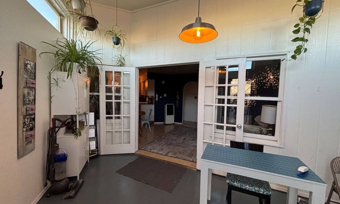 Barelas Apartment | Historic Bakery Storefront-Private Yard & Laundry