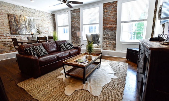 Central Business District Condo | Historic Charm Meets Modern Comfort: Condo in Historical Picayune Building