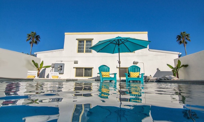 Gulfport Villa | Historic Waterfront District- Gulfport Florida, includes pool, grill and bikes!