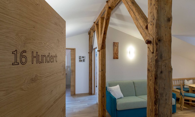 Parcines Apartment | Historic yet Modern Apartment with Terrace, Views, Wi-Fi, Parking and Pets Allowed