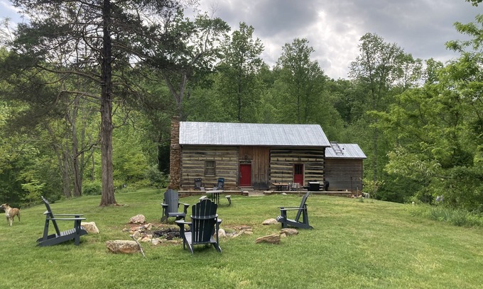 Clifford Cabin | Historical Dogtrot Chestnut Log Cabin.