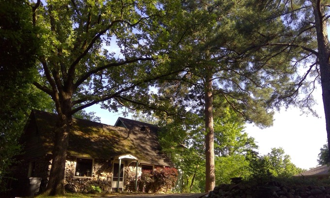 Mid America House | Historical Lakefront Cabin Just 8 Minutes to Oaklawn Track/Casino